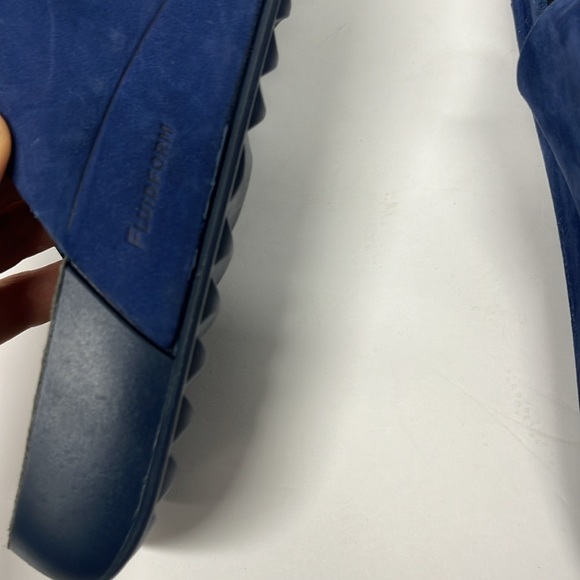 ECCO Women’s 2nd Cozmo Blue Suede Leather Slide Sandals size 9-9.5 - Picture 4 of 6